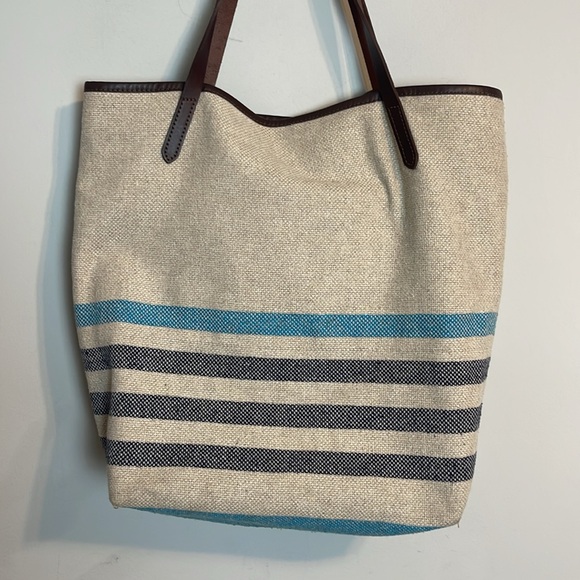 Fairbault woolen Mill large tote bag boat beach pool - Picture 5 of 11